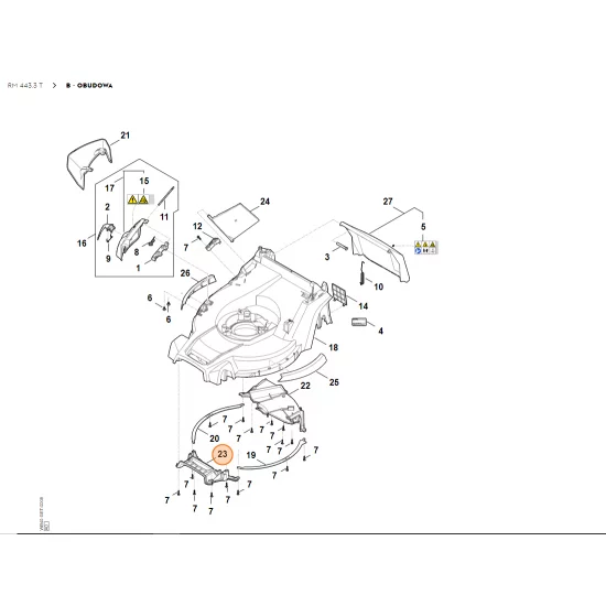 STIHL Osłona WA40 706 0701